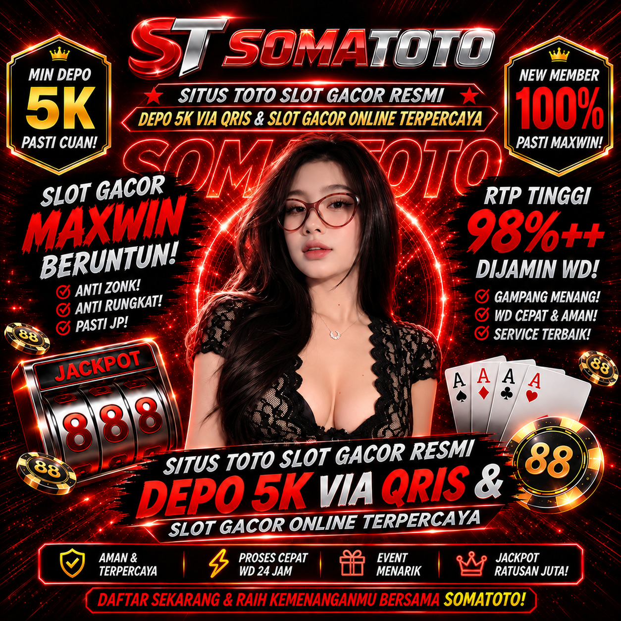 SOMATOTO ‡ Platfrom Situs Toto Slot Gacor Resmi Depo 5K Via Qris & Slot Gacor Online Terpercaya